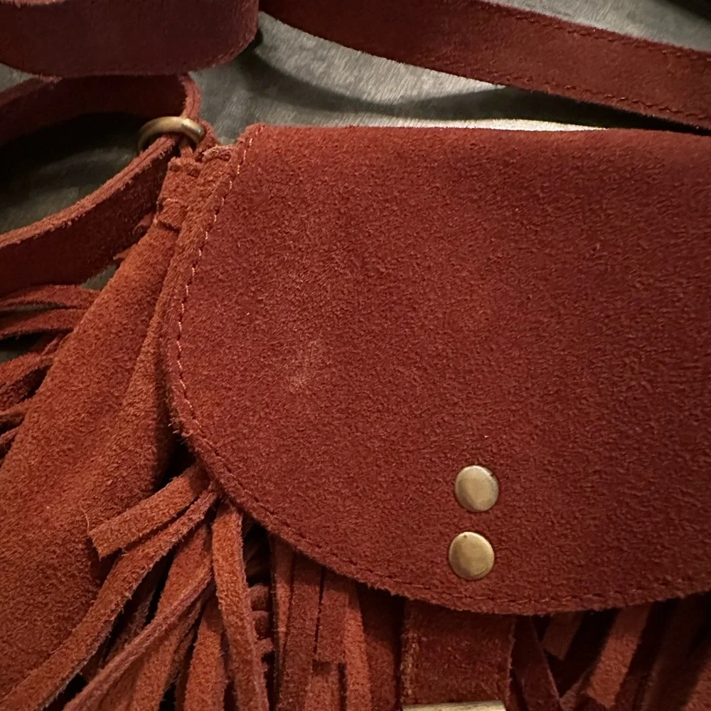 Ecote suede fring bag - Picture 3 of 5